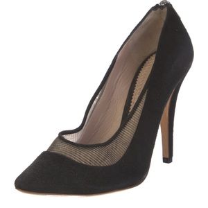 Chloe Black Mesh Heels